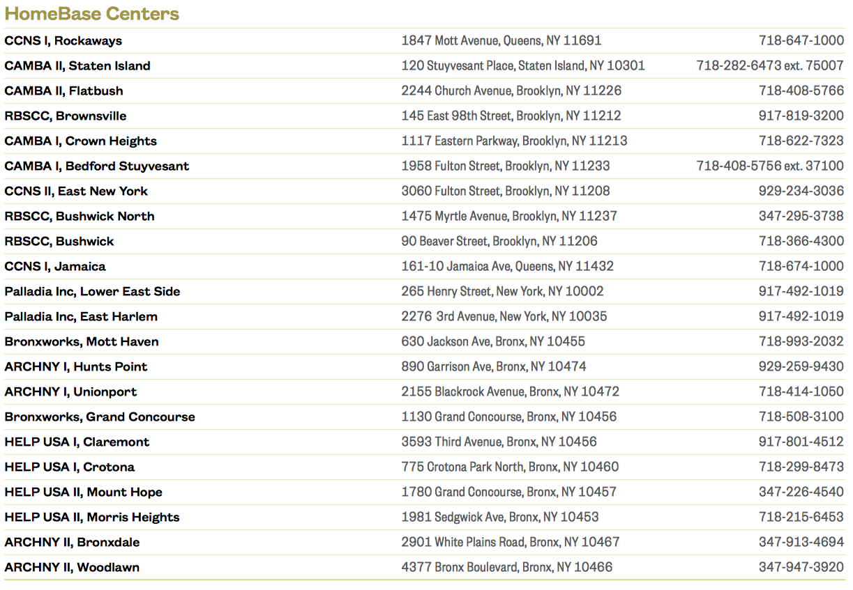 Homebase Centers